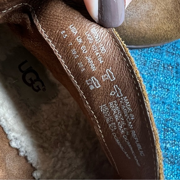 UGG Wright Belted Leather Boots in Brown - Picture 9 of 9